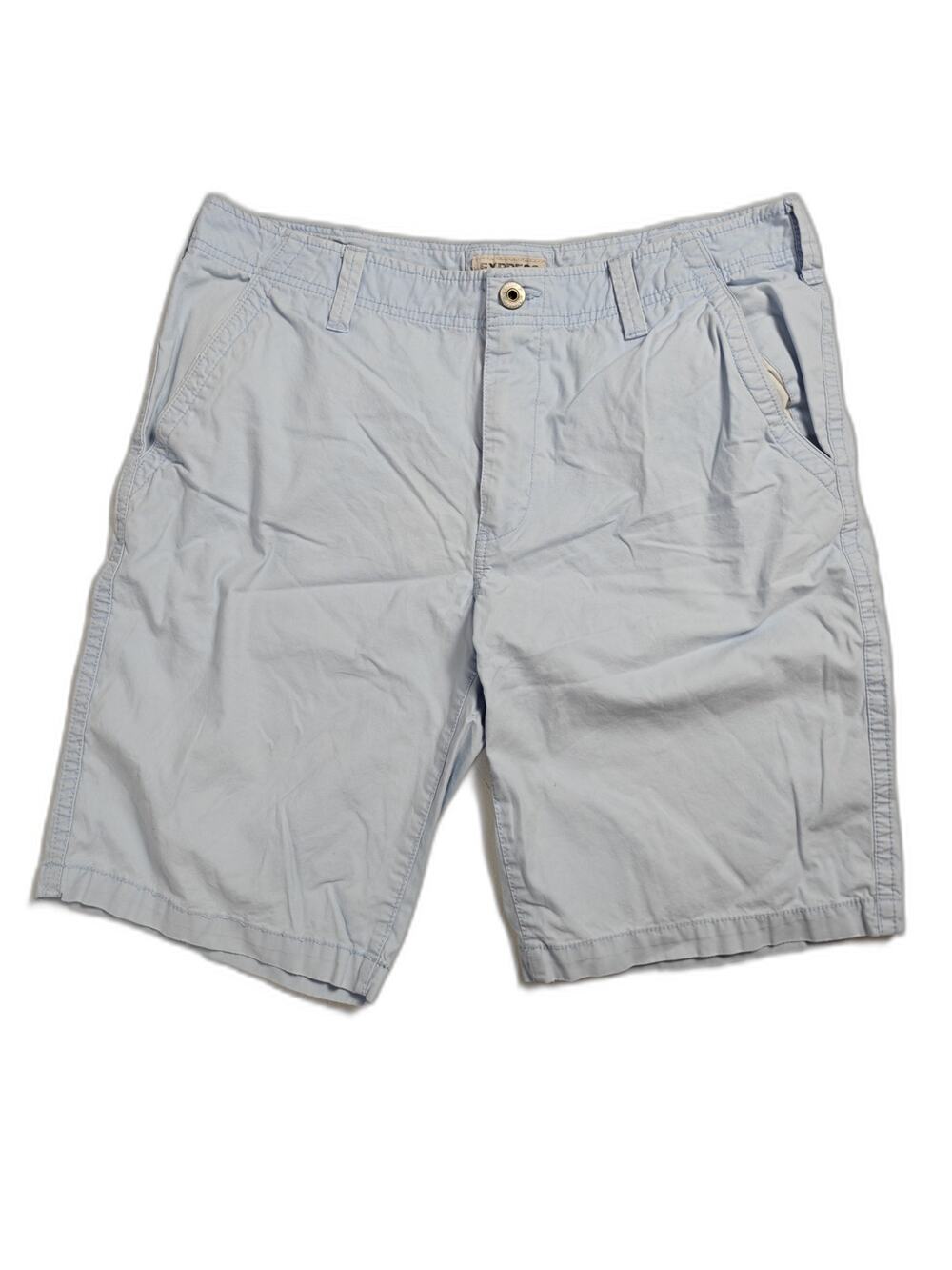 Mens Express Chino Shorts Light Blue Size 34